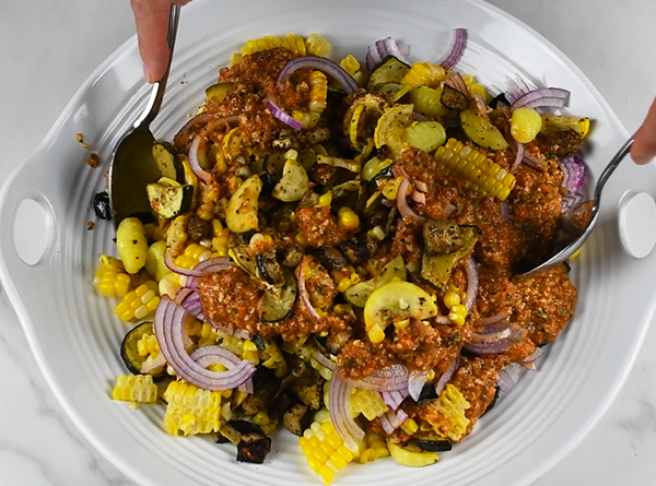 Summer Veggies & Gnocchi with Romesco - Step 5